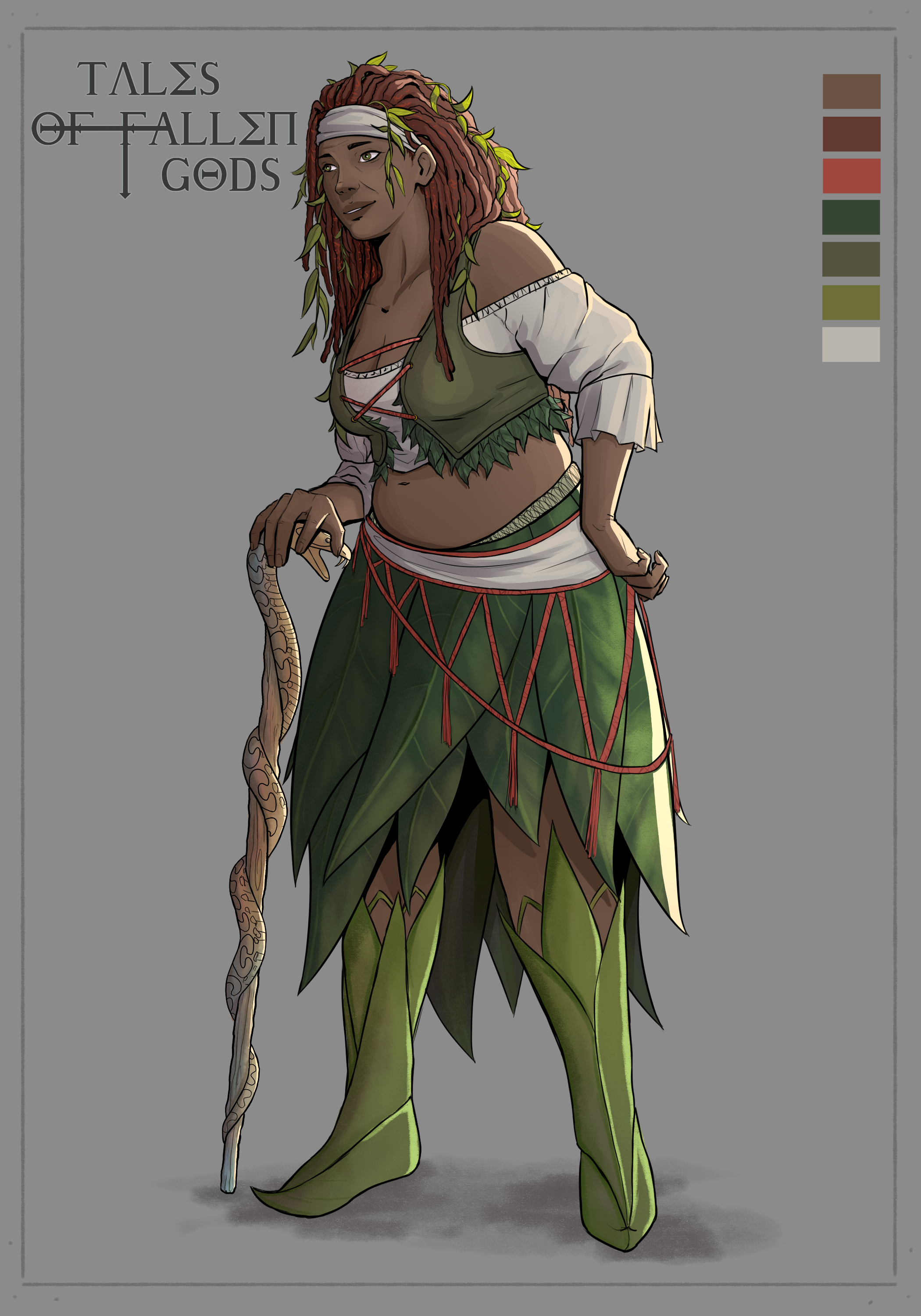 Agriculture themed character concept art