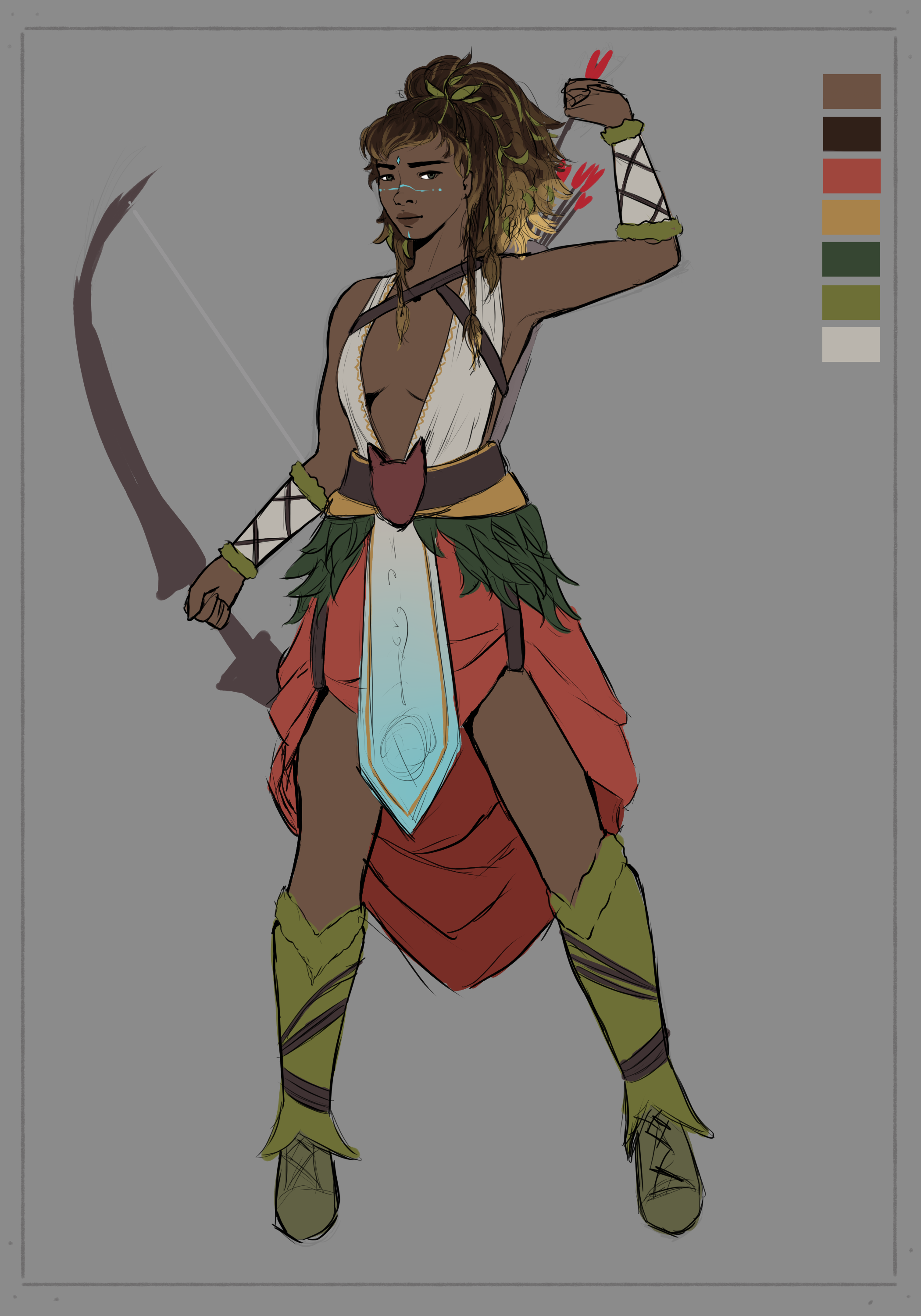 Hunter themed character concept art
